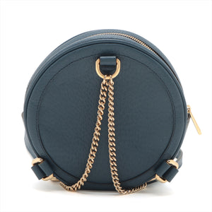 Gucci Ophidia Leather Backpack Navy Blue 59866 #1972