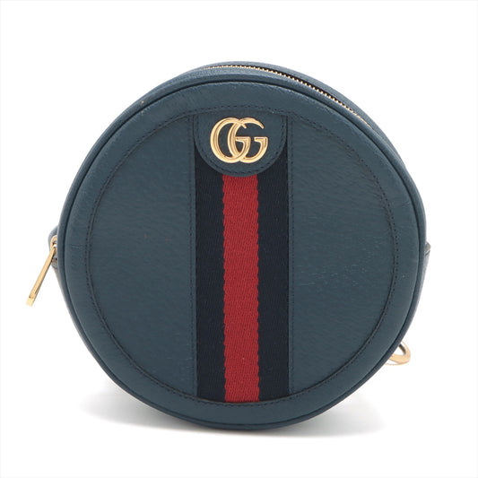 Gucci Ophidia Leather Backpack Navy Blue 59866 #1972