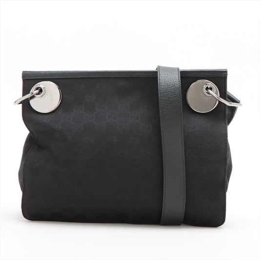 Gucci GG Canvas Black Shoulder Bag  #2158