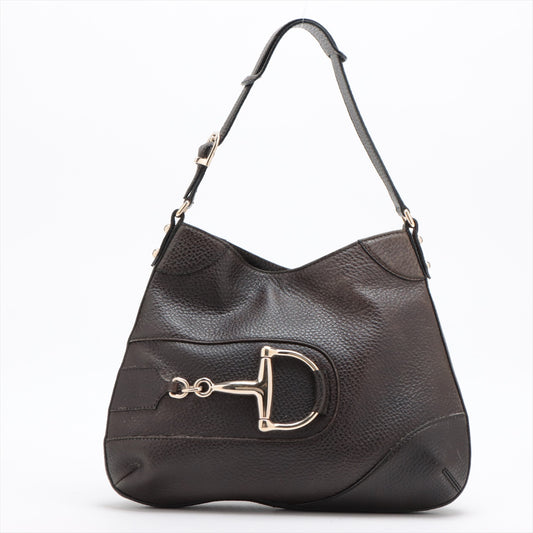 Gucci Horsebit Brown Leather Shoulder bag #2211