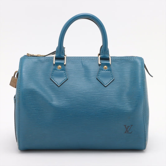 Louis Vuitton Blue Epi Speedy 30 SP0935  #2215