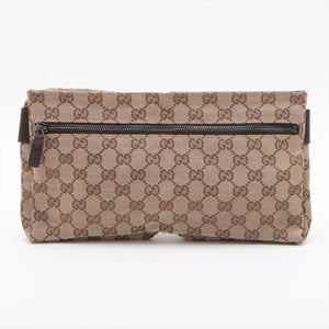 Gucci GG Canvas Canvas &amp; Leather Waist Bag Beige  #2214