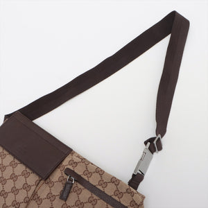 Gucci GG Canvas Canvas &amp; Leather Waist Bag Beige  #2214