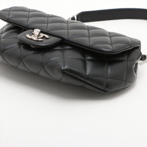 Chanel Matelasse Calfskin Quilted CC Uniform Flap Belt Bag 29367121  #2443