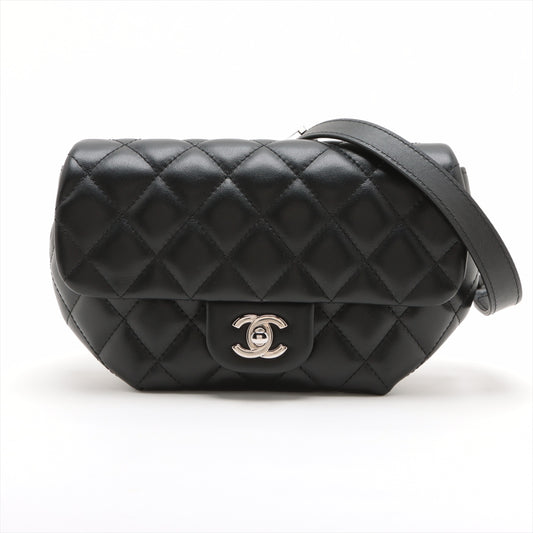 Chanel Matelasse Calfskin Quilted CC Uniform Flap Belt Bag 29367121  #2443