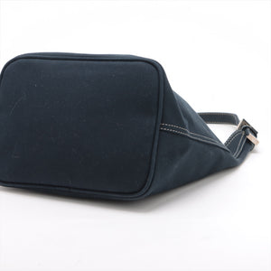 Fendi Canvas Mamma Baguette Shoulder bag Navy Blue 26686 #2611