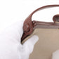 Chanel Linen Frame Buckle Shoulder Bag Brown 5 Series  #2902