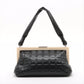Chanel Lambskin Chocolate Bar Frame Bag Black Handbag #3276
