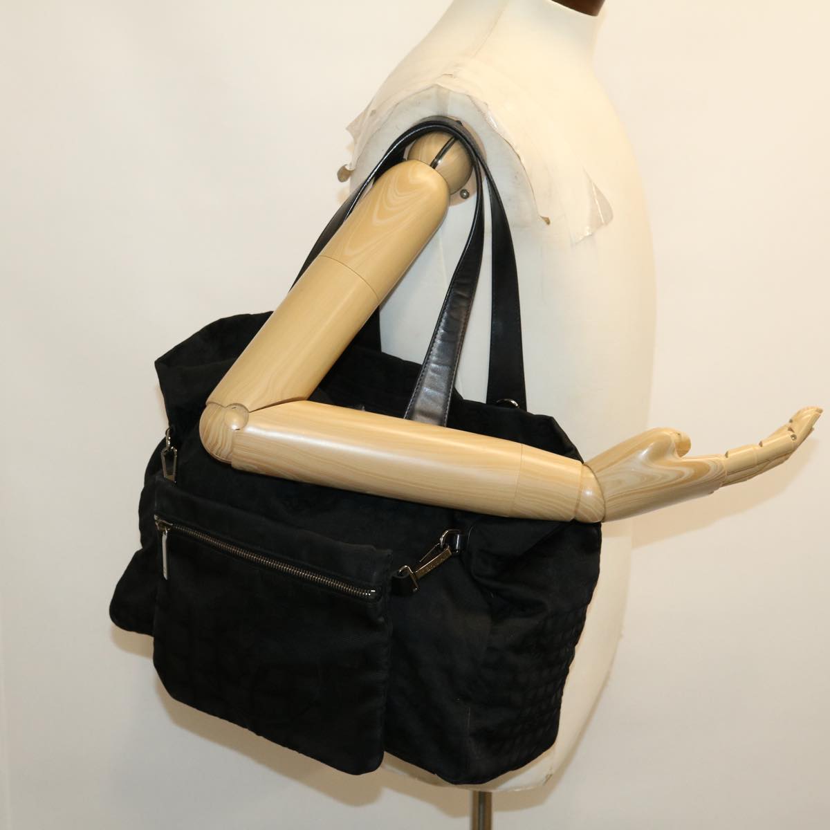 Chanel Tote Bag Black Canvas