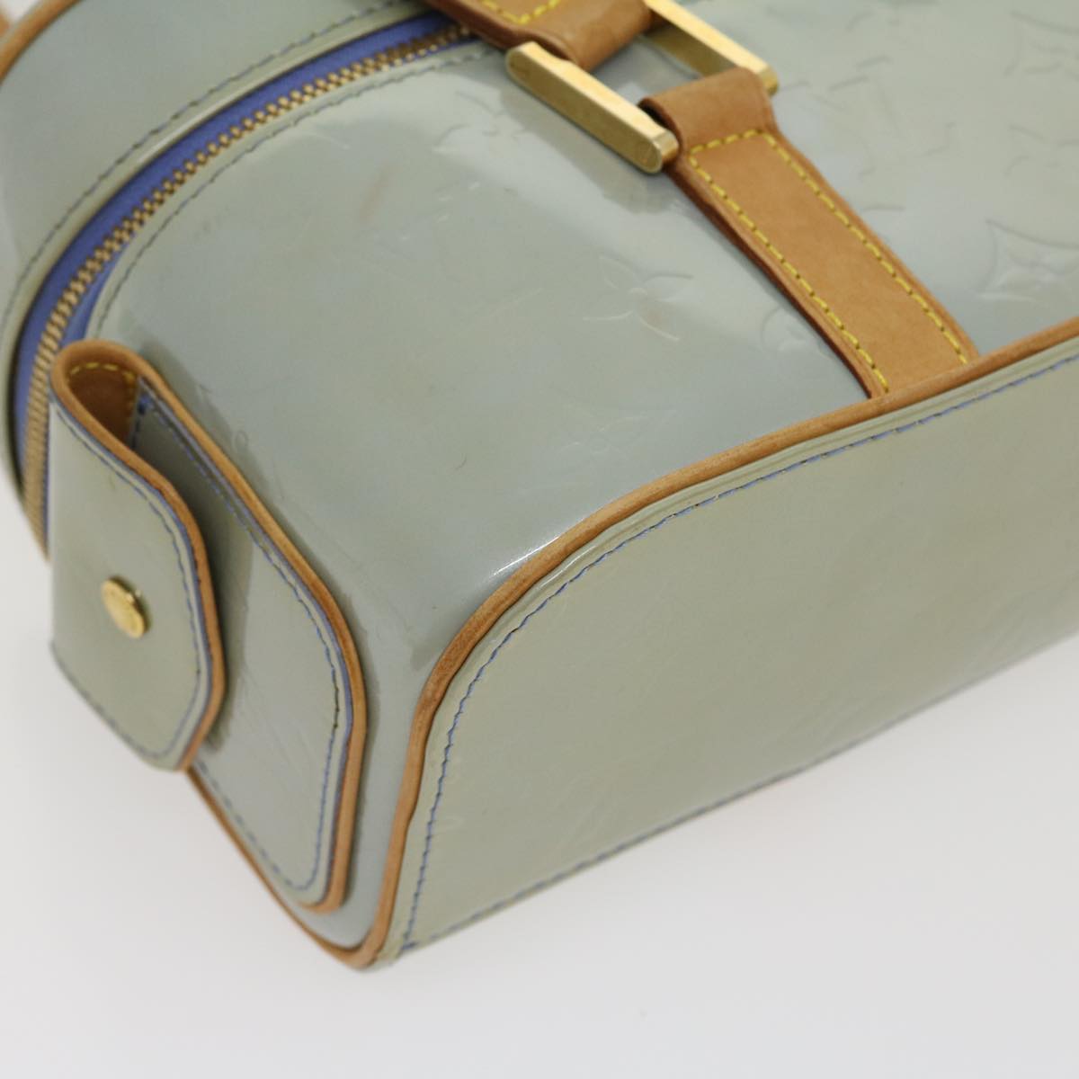 Louis Vuitton Light Blue Patent leather Sullivan handbag bag