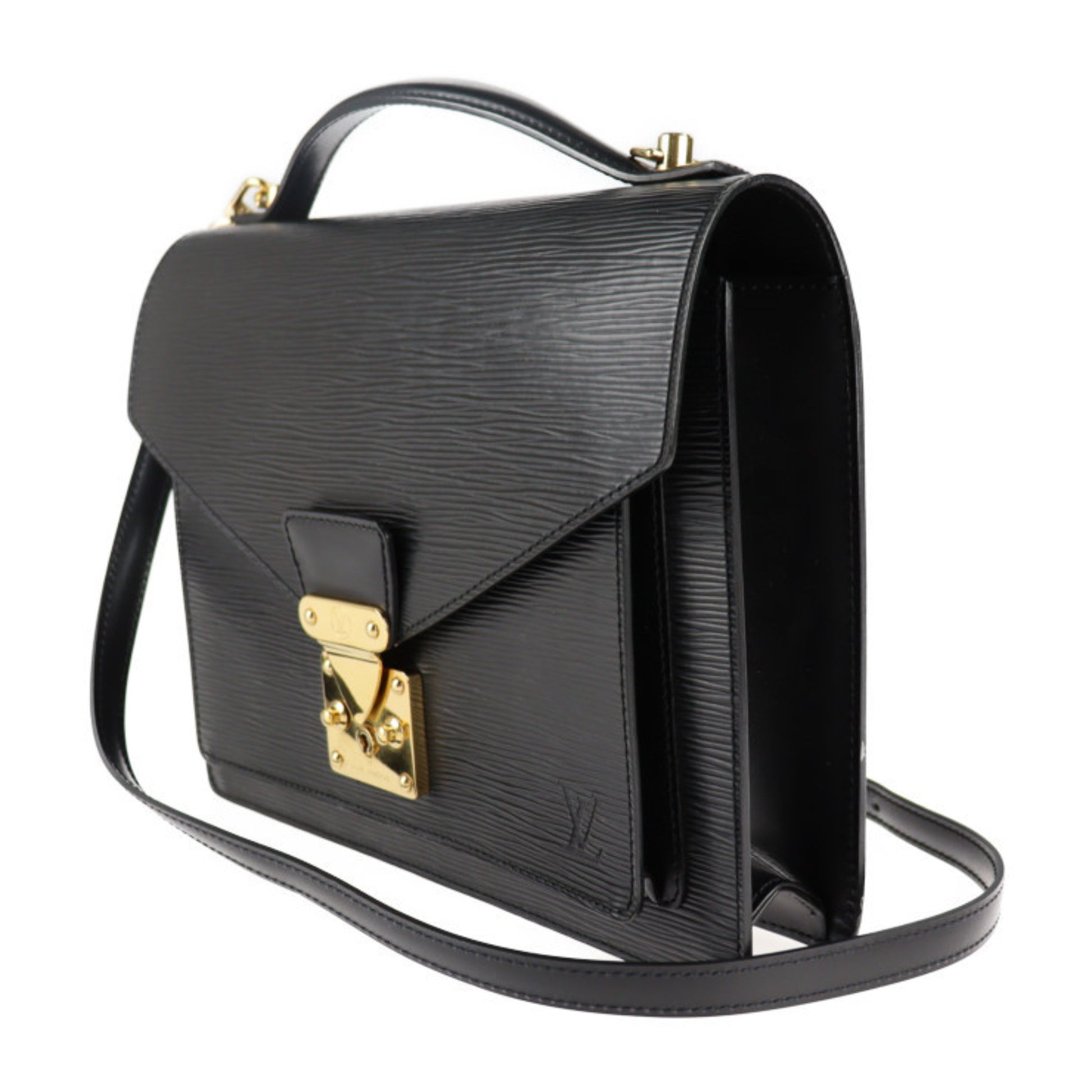 Louis Vuitton Black Leather Monceau shoulder bag – Luxe Supply Company